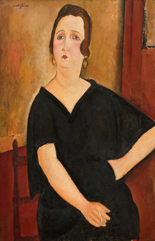 Portrait of a Woman in Black by Amedeo Modigliani