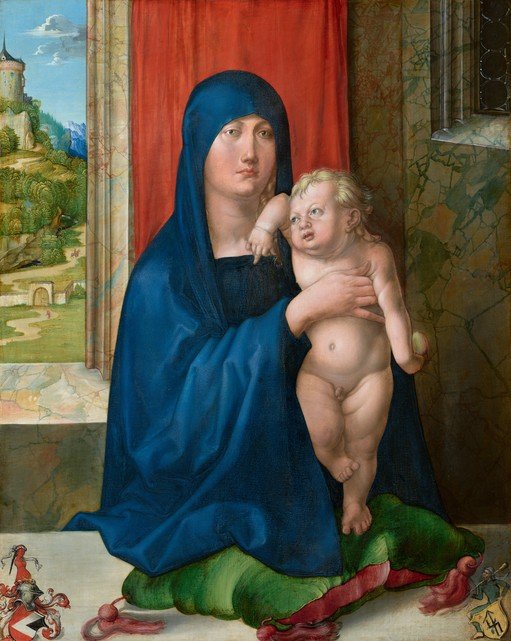 Madonna and Child with a Castle