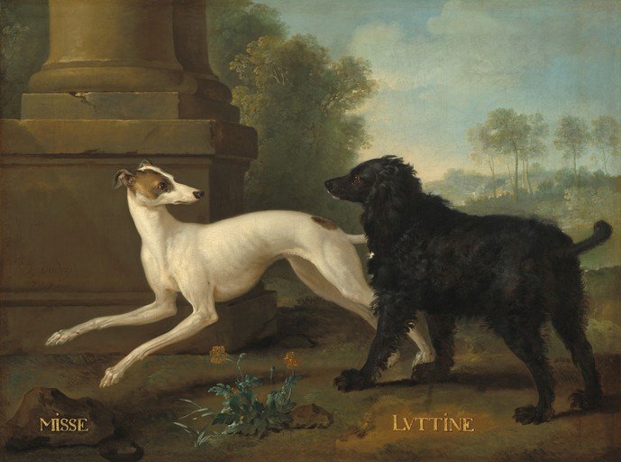 Two Dogs in a Landscape
