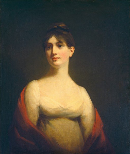 Portrait of a Woman in a Red Shawl