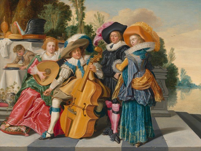 Baroque Concert in a Garden Setting