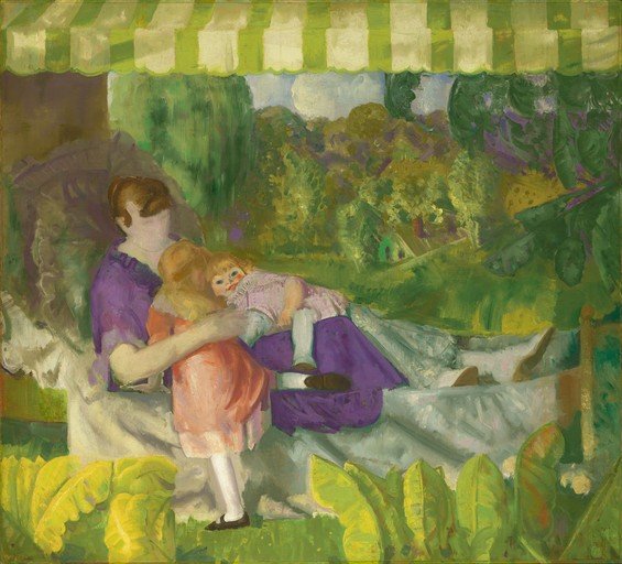 Mother and Child in a Garden