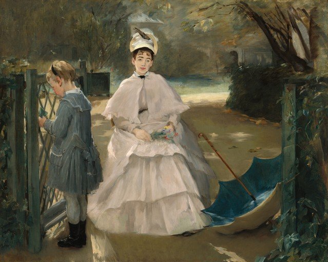 Woman and Child in a Garden
