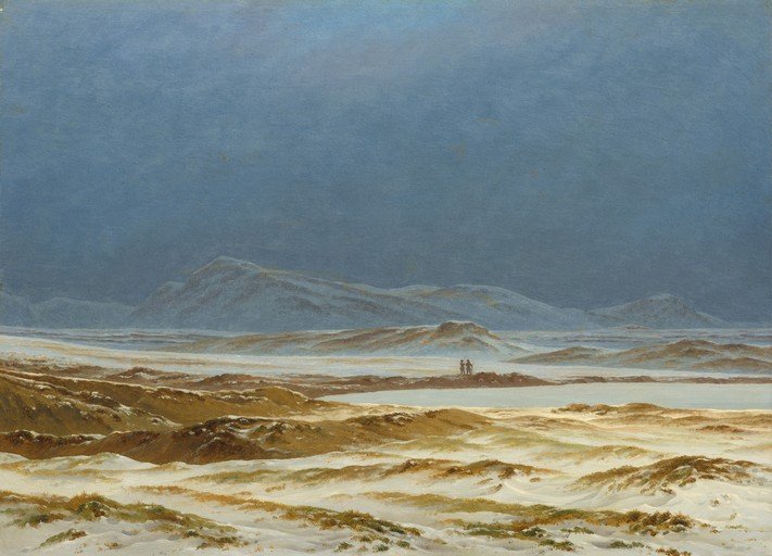 Winter Landscape with Two Figures