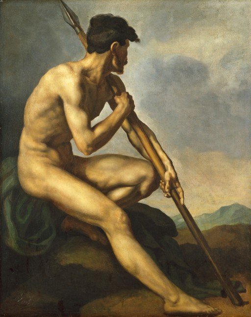 Naked Man with Spear