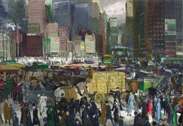 New York City Street Scene Painting