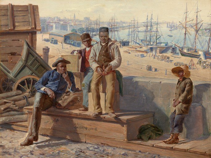 Dockworkers at Harbor