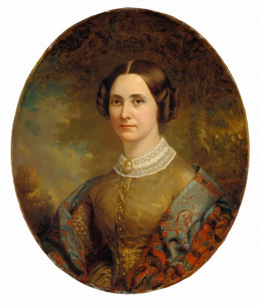 Portrait of a Woman in a Brocade Shawl