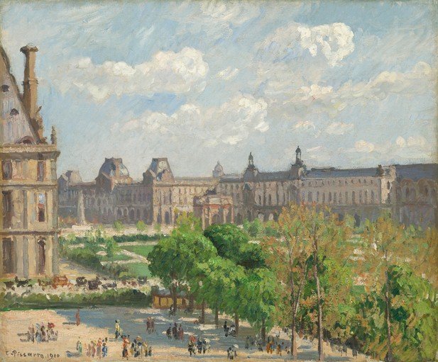 Louvre Museum and Gardens in Paris
