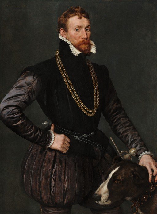 Portrait of a Man with a Dog