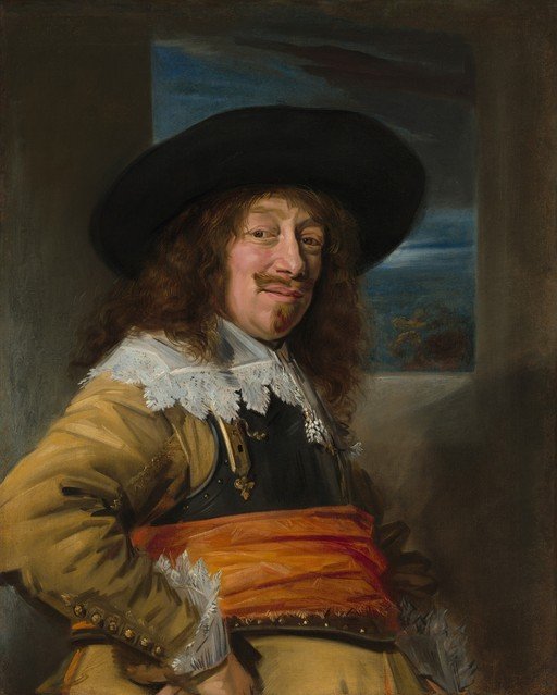 Portrait of a Man in Military Attire