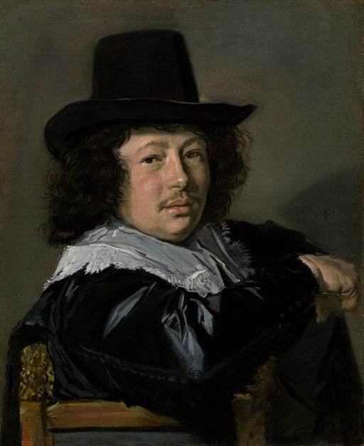 Portrait of a Man in a Black Hat and Ruff Collar