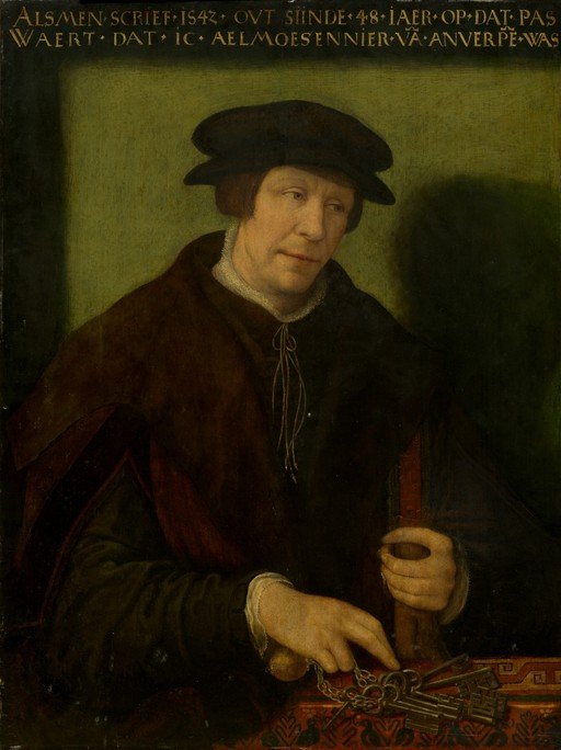 Portrait of a Man with Keys