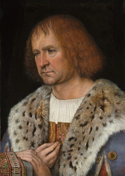 Portrait of a Man with Red Hair and Fur Trimmed Robe
