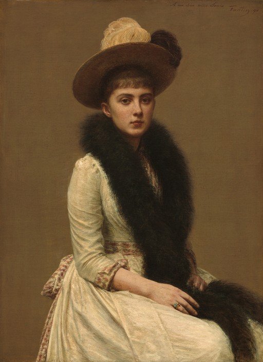 Portrait of a Woman in a Hat and Fur Stole