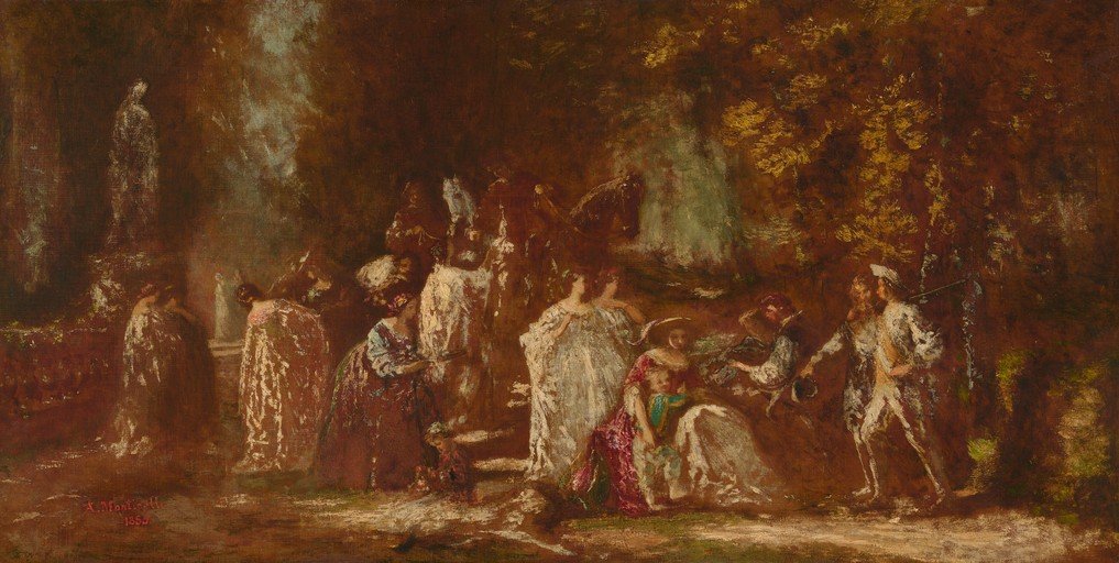 19th Century Garden Party Scene