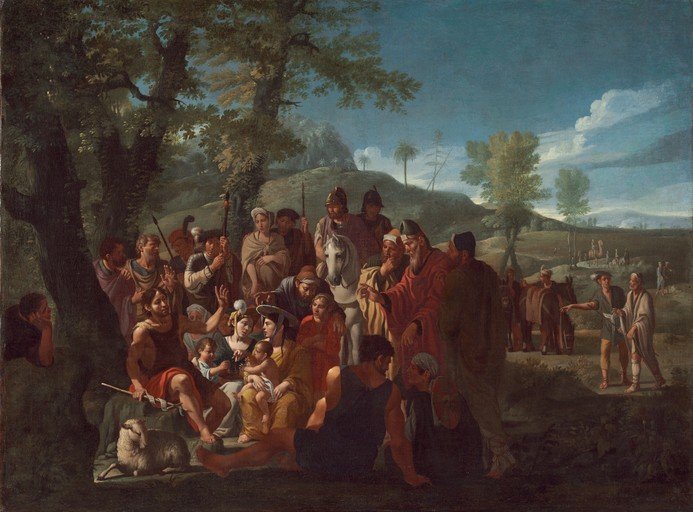 Biblical Scene with Figures and Landscape