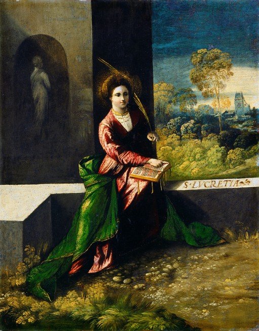 Saint Lucretia with Palm and Book