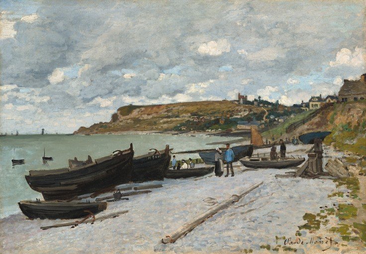 Boats on the Beach at Sainte-Adresse
