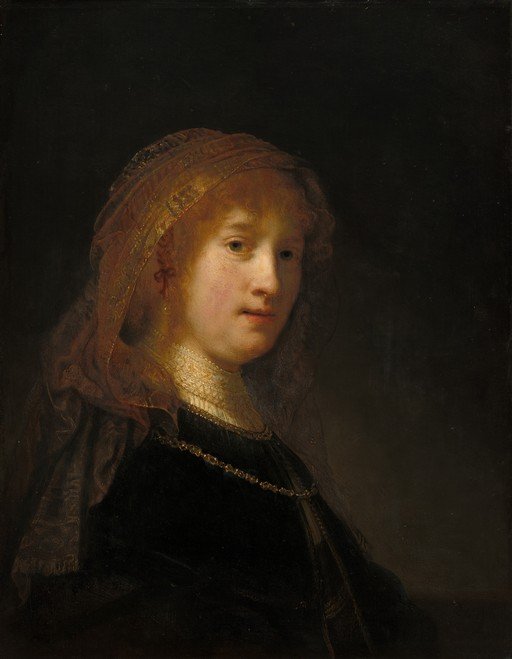 Portrait of a Young Woman with a Red Ribbon