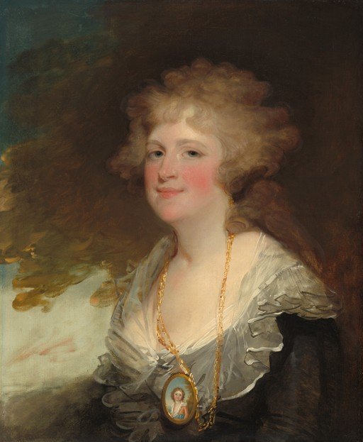Portrait of a Woman with a Miniature Pendant Necklace