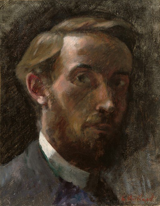 Self-Portrait of a Bearded Man in a Suit
