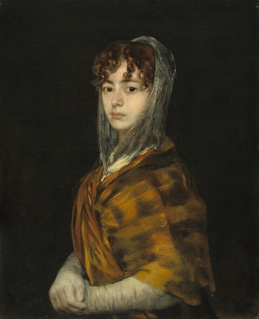 Portrait of a Young Woman with a Veil