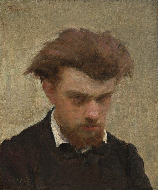 Self-Portrait of a Bearded Man in a Dark Suit