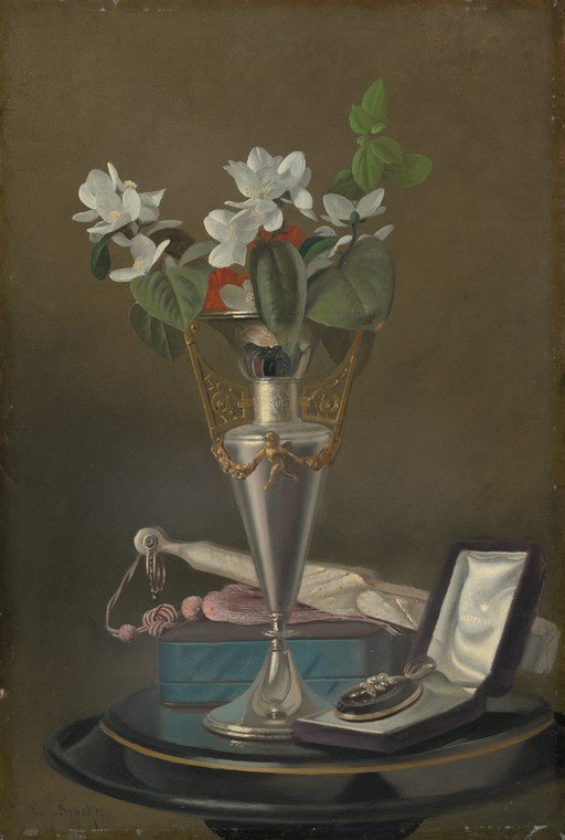 Still Life with Flowers and Jewelry