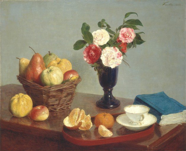 Still Life with Fruit, Flowers, and a Book