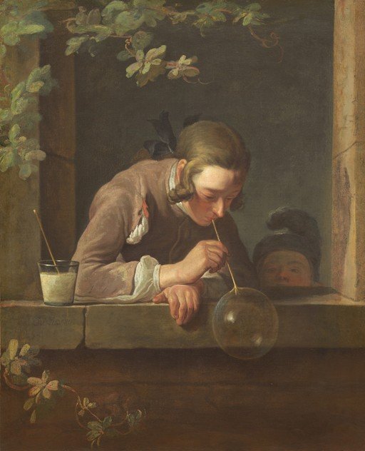 Boy Blowing Bubbles