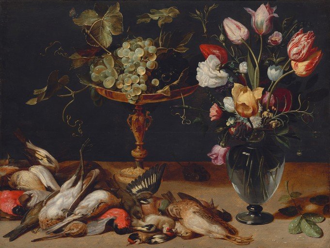 Still Life with Game Birds, Fruit, and Flowers