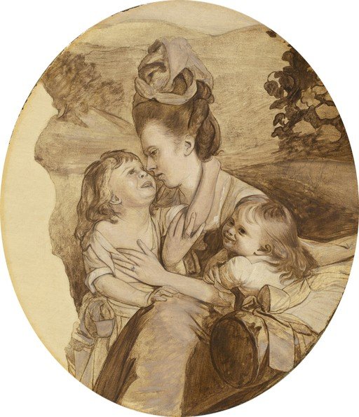 Mother Comforting Crying Child with Sibling