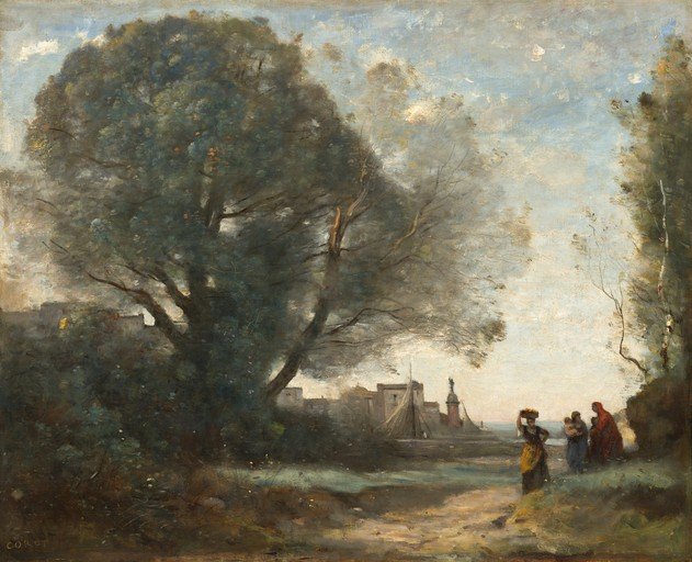 Pastoral Landscape with Figures and Boat