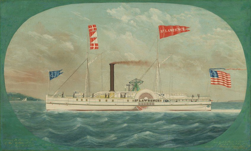 Painting of the Paddle Steamer St. Lawrence