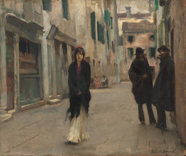 Woman in a Venetian Alley