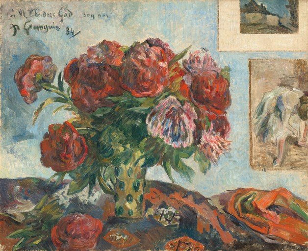 Still Life with Flowers and Paintings