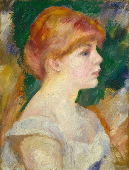 Portrait of a Young Woman with Red Hair
