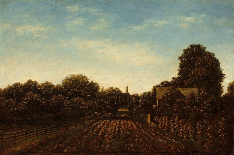 Pastoral Landscape with Farmhouse and Fields