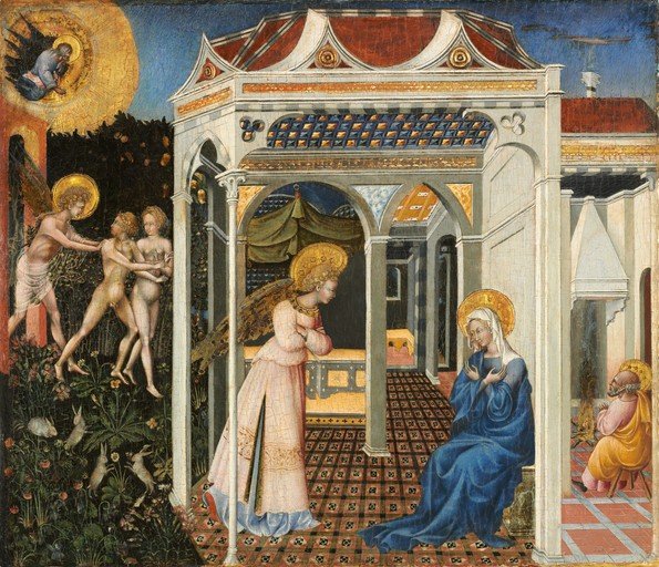 The Annunciation with Saints and God the Father