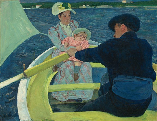 Family Boating Scene
