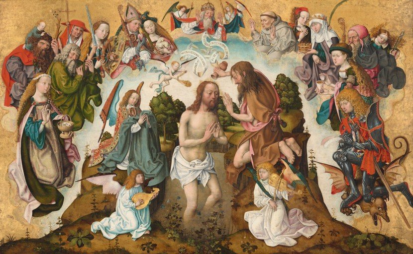 The Baptism of Christ with Saints and Angels