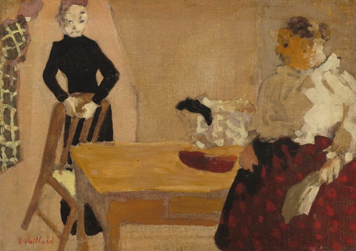 Interior Scene with Two Women