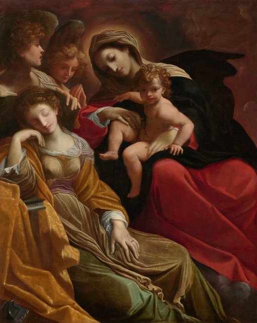 Madonna and Child with Saints and Angels