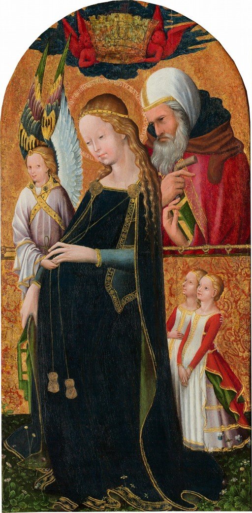 Annunciation Scene with Virgin Mary and Angel