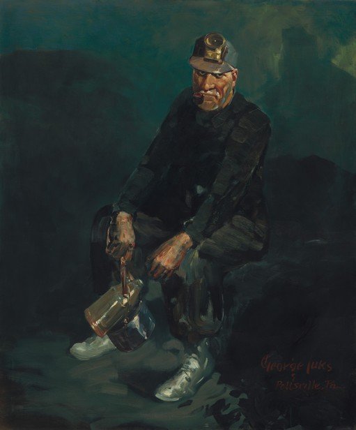 Miner with Pipe and Lantern