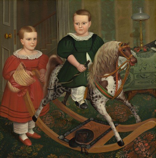 Children with Rocking Horse