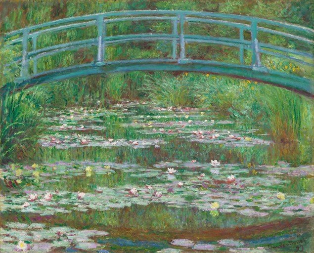 Water Lilies and Japanese Bridge by Claude Monet