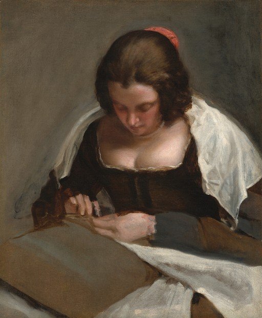 Young Woman Reading a Book
