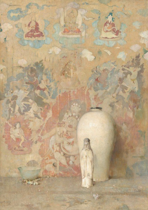 Still Life with Ancient Fresco and Pottery